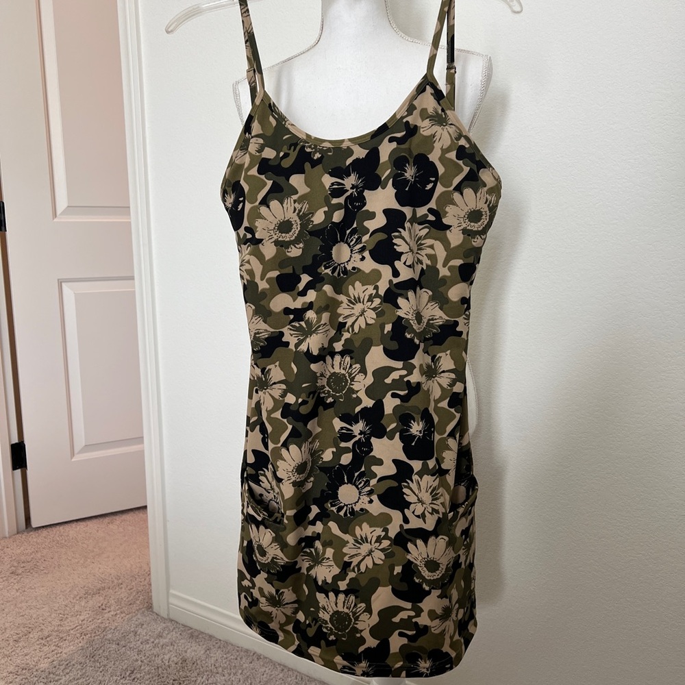 POP Fit Floral Camo Mini Dress